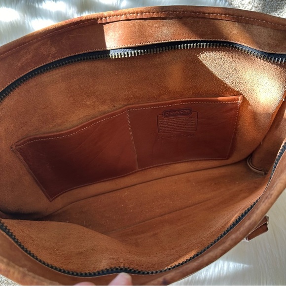 Vintage Coach Briefcase Handbag Brown Leather - Picture 6 of 16